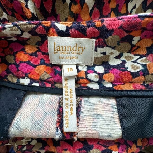 Laundry by Shelli Segal Colorful Cropped Pants SZ 10 - Picture 12 of 15